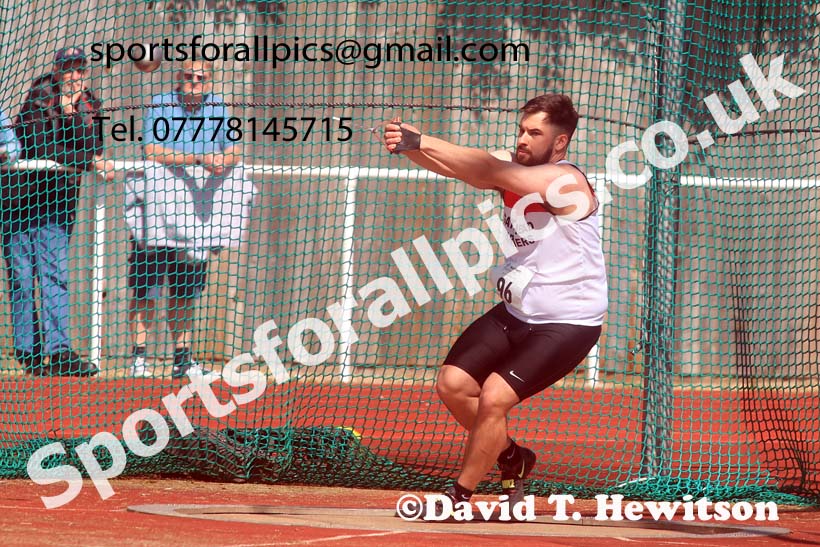 Senior Mens hammer, 2024 Northern Senior and Under-20s Track and Field Champs, Middlesbrough.  Photo: David T. Hewitson/Sports for All Pics